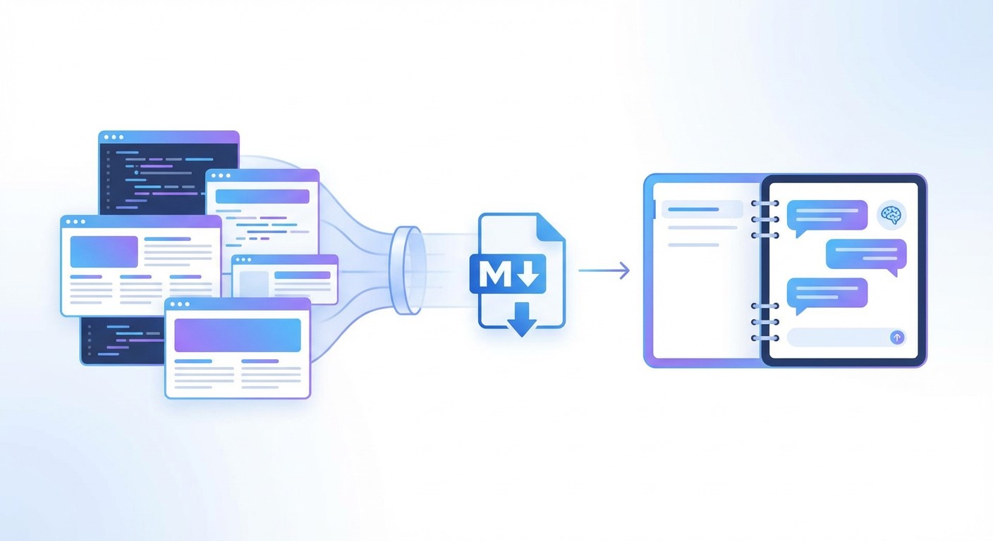 SiteToMarkdown workflow for NotebookLM